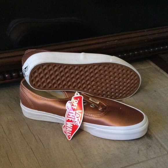Vans Shoes - NWT Vans Authentic Satin Rose Gold Sneakers